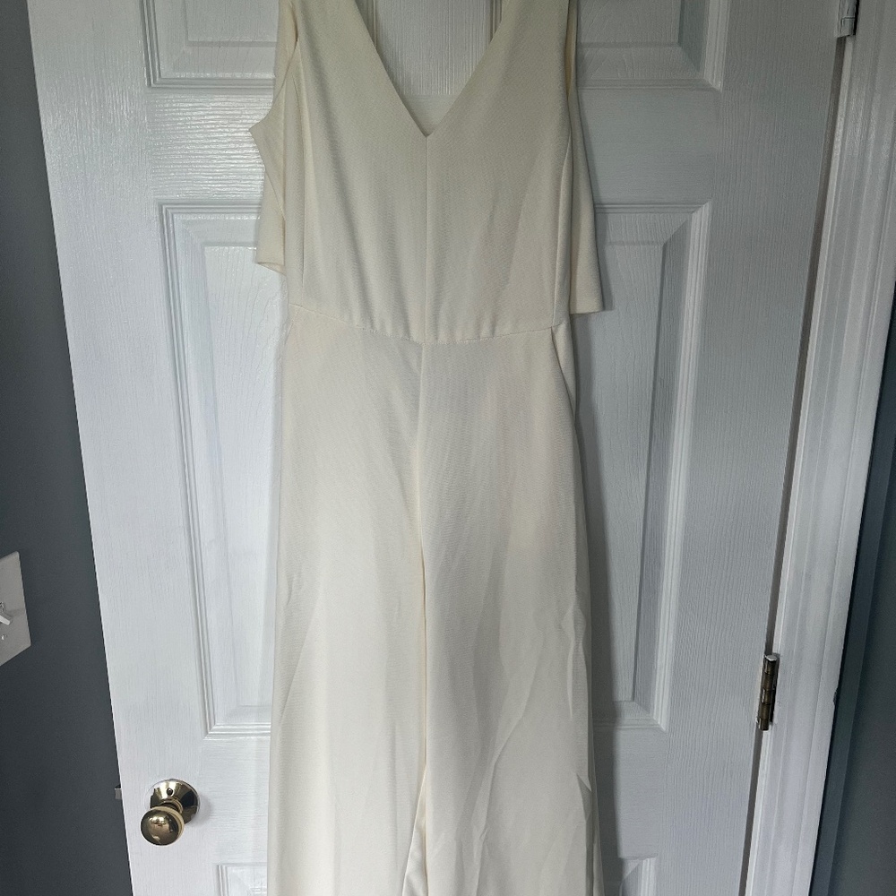 Cream jumpsuit